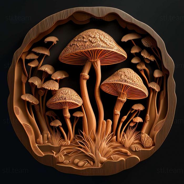 3D model mushrooms (STL)